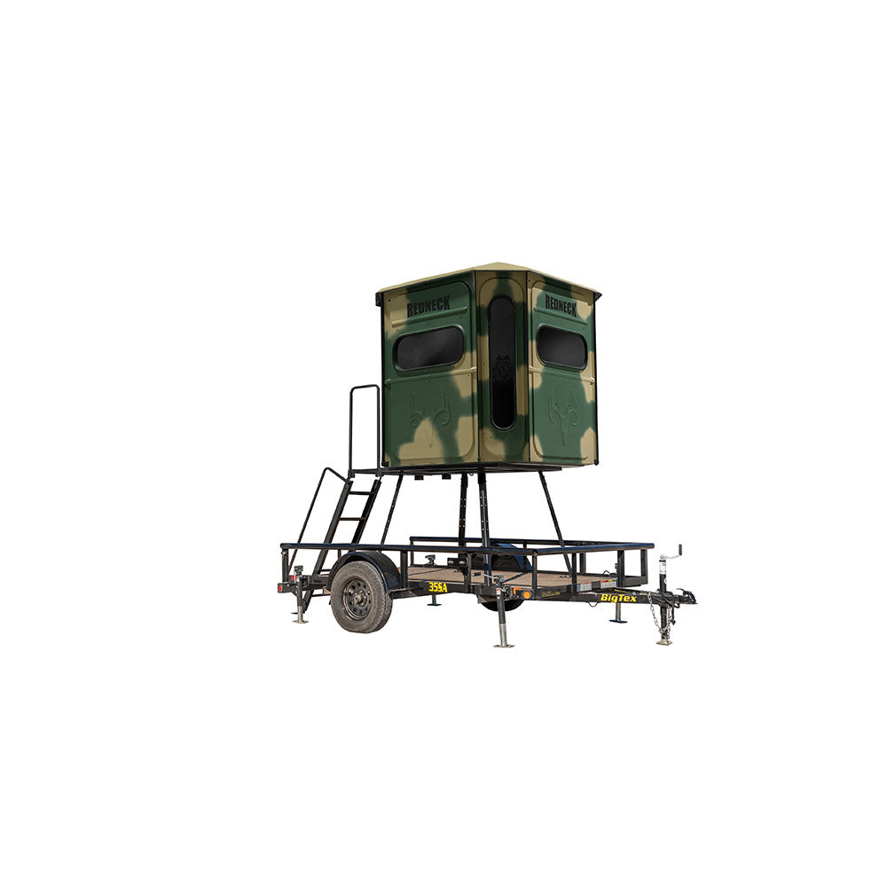 The Buck Palace Platinum 360° 6X6 Box Blind - With Trailer Stand - Camo
