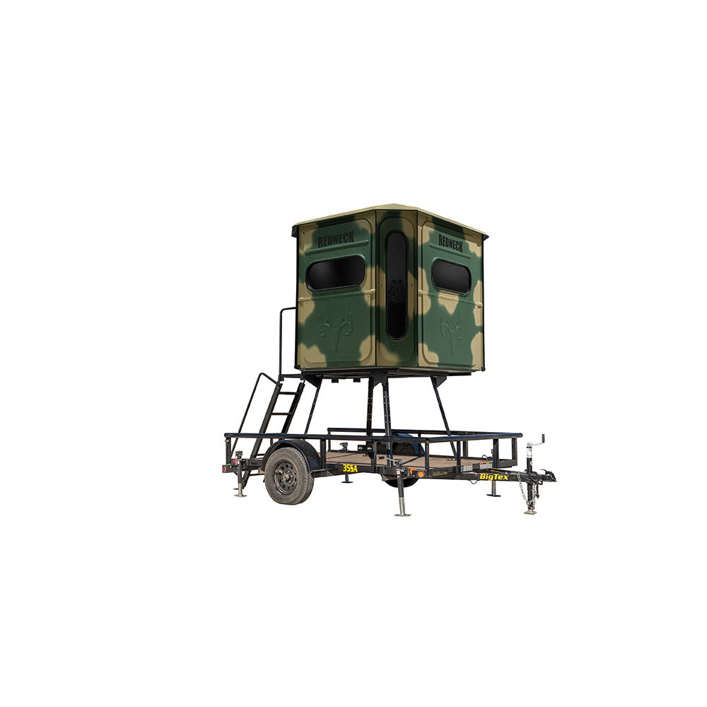 The Big Country Platinum 360° 6X7 Box Blind - With Trailer Stand - Camo