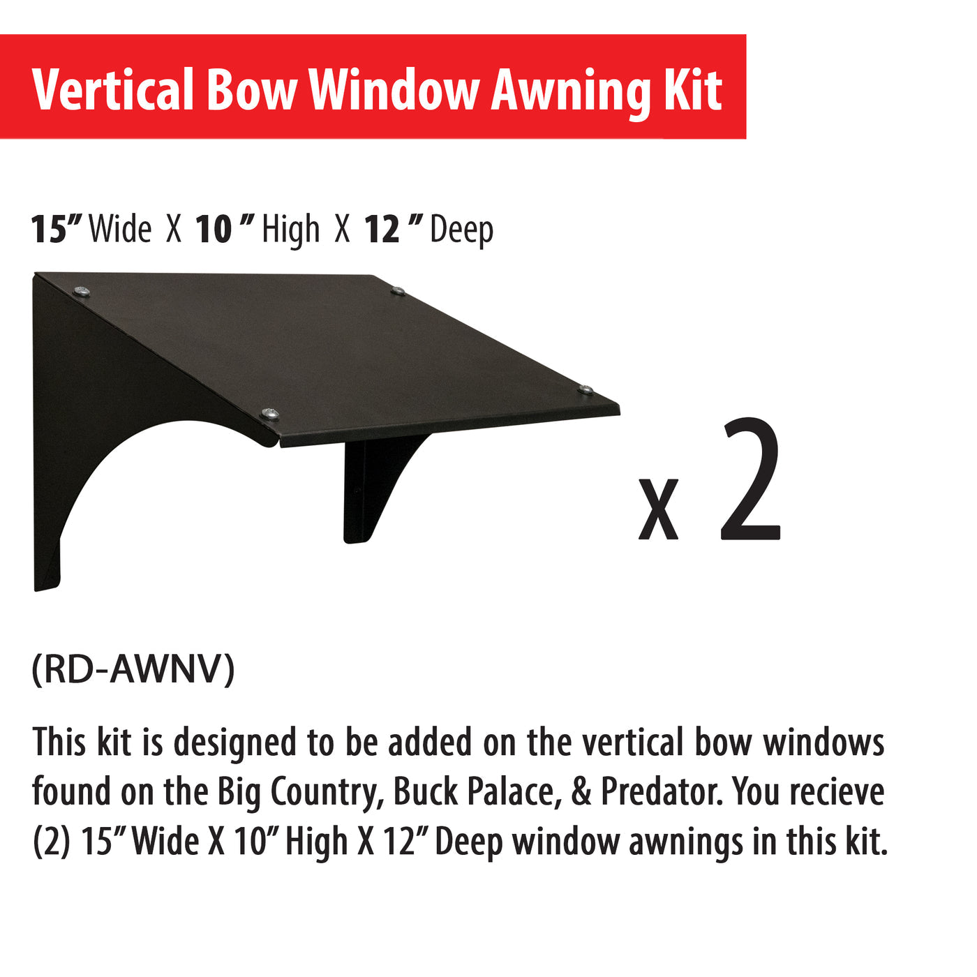Redneck Vertical Awning Kit (4-Pack)